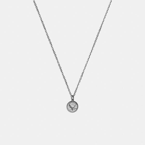 Fashion 4 - Sterling Silver Coin Pendant Necklace