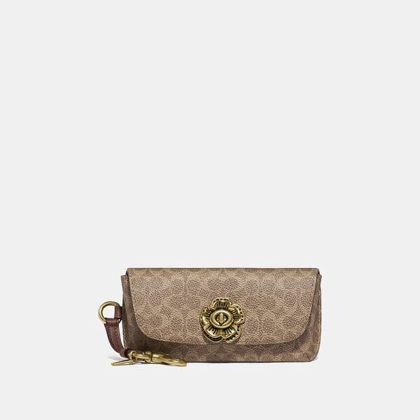 Fashion 4 - Sunglass Case Bag Charm In Signature Canvas