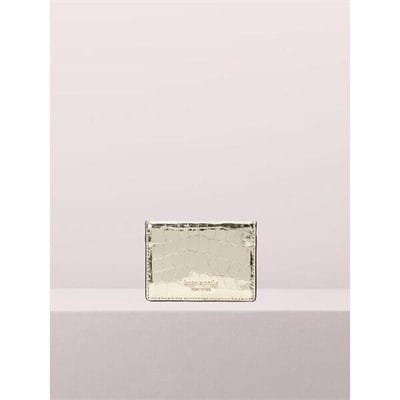 Fashion 4 - Sylvia Croc Embossed Mirror Card Case