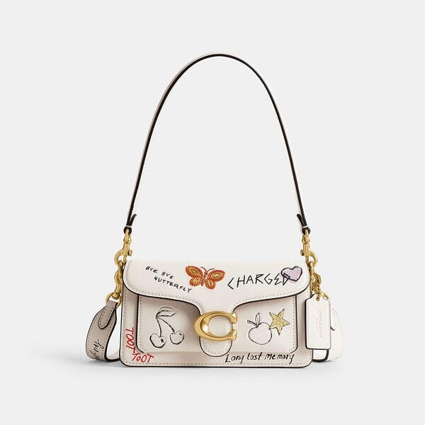 Fashion 4 - Tabby Shoulder Bag 20 With Sketch Print