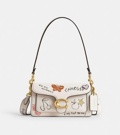 Fashion 4 - Tabby Shoulder Bag 20 With Sketch Print
