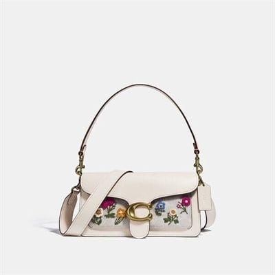 Fashion 4 - Tabby Shoulder Bag 26 In Signature Canvas With Floral Embroidery