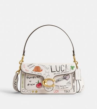 Fashion 4 - Tabby Shoulder Bag 26 With Sketch Print