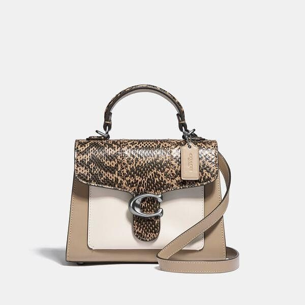 Fashion 4 - Tabby Top Handle 20 In Colorblock With Snakeskin Detail