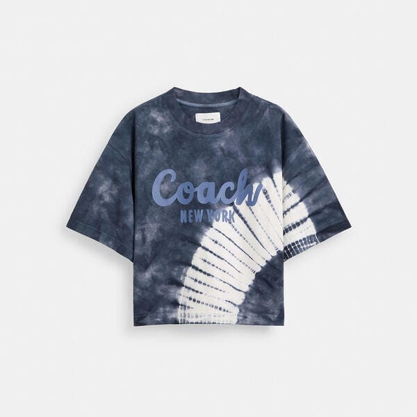 Fashion 4 - Tie-Dye Cursive Signature Cropped T-Shirt