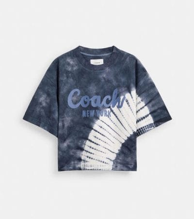 Fashion 4 - Tie-Dye Cursive Signature Cropped T-Shirt