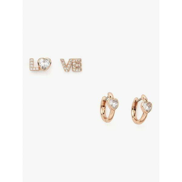 Fashion 4 - Tiny Twinkles Love Studs &amp; Huggies Set