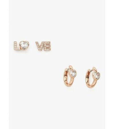 Fashion 4 - Tiny Twinkles Love Studs & Huggies Set