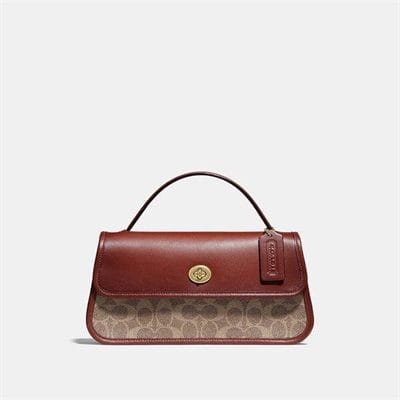 Fashion 4 - Turnlock Clutch In Signature Canvas