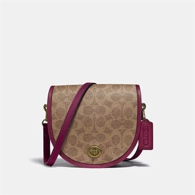Fashion 4 - Turnlock Saddle Crossbody In Signature Canvas