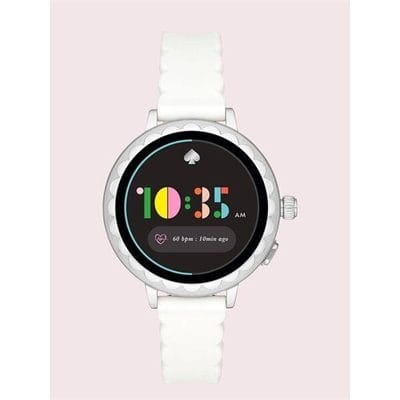 Fashion 4 - White Silicone Scallop Smartwatch 2