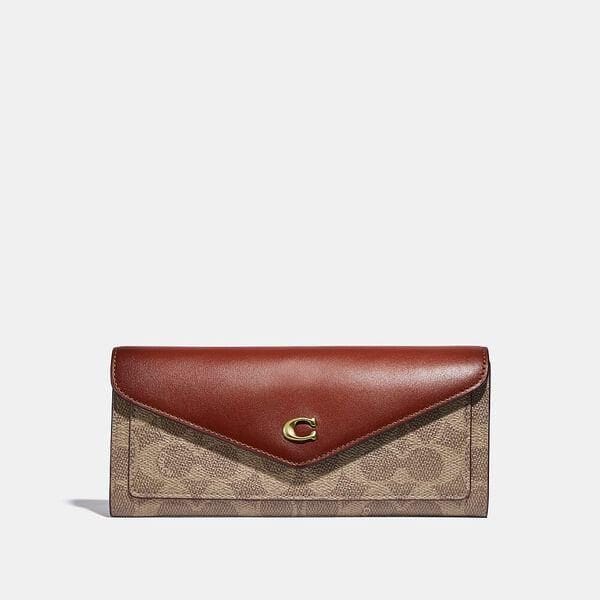 Fashion 4 - Wyn Soft Wallet In Colorblock Signature Canvas