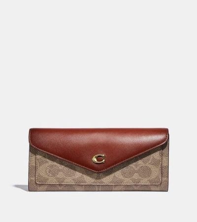 Fashion 4 - Wyn Soft Wallet In Colorblock Signature Canvas