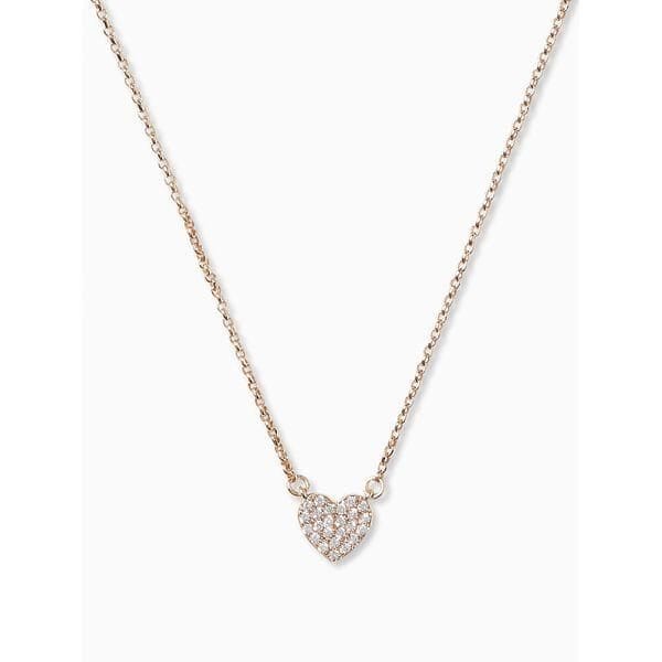 Fashion 4 - Yours Truly Pave Heart Mini Pendant