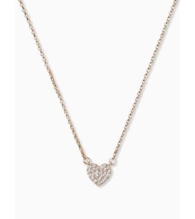 Fashion 4 - Yours Truly Pave Heart Mini Pendant