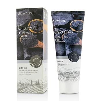 OJAM Online Shopping - 3W Clinic Cleansing Foam - Charcoal 100ml/3.38oz Skincare