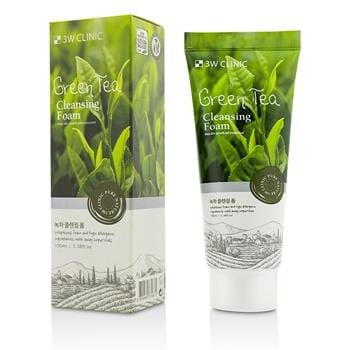 OJAM Online Shopping - 3W Clinic Cleansing Foam - Green Tea 100ml/3.38oz Skincare