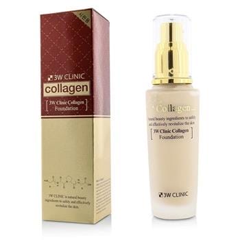 OJAM Online Shopping - 3W Clinic Collagen Foundation - # 21 (Transparent Beige) 50ml/1.67oz Make Up