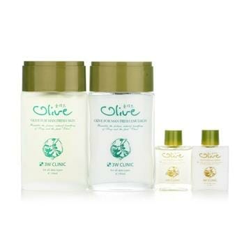 OJAM Online Shopping - 3W Clinic Olive For Man Set: 2x Fresh Skin