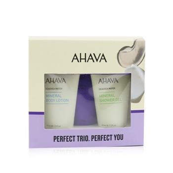 OJAM Online Shopping - Ahava Deadsea Water Perfect Mineral Body Trio Set: Hand Cream 40ml + Body Lotion 40ml + Shower Gel 40ml 3pcs Skincare