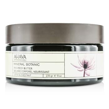 OJAM Online Shopping - Ahava Mineral Botanic Velvet Body Butter - Lotus & Chestnut 235g/8oz Skincare