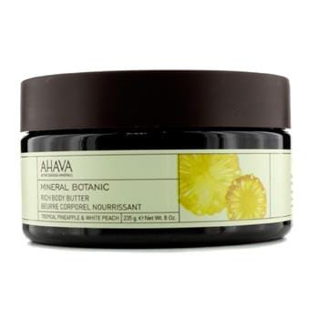 OJAM Online Shopping - Ahava Mineral Botanic Velvet Body Butter - Tropical Pineapple & White Peach 235g/8oz Skincare