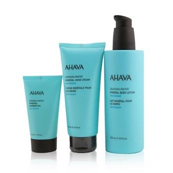 OJAM Online Shopping - Ahava Sea-Kissed Mineral Delights Set: Mineral Body Lotion 250ml+ Mineral Hand Cream 100ml+ Mineral Shower Gel 40ml 3pcs Skincare