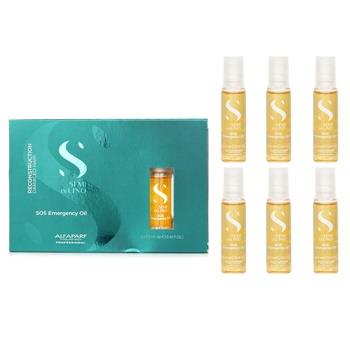 OJAM Online Shopping - AlfaParf Semi Di Lino Reconstruction SOS Emergency Oil 6x13ml/0.44oz Hair Care