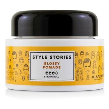 OJAM Online Shopping - AlfaParf Style Stories Glossy Pomade (Strong Hold) 100ml/3.66oz Hair Care