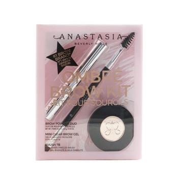 OJAM Online Shopping - Anastasia Beverly Hills Ombre Brow Kit (Brow Powder Duo + Mini Clear Brow Gel + Brush 7B) - # Ebony 3pcs Make Up