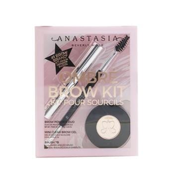 OJAM Online Shopping - Anastasia Beverly Hills Ombre Brow Kit (Brow Powder Duo + Mini Clear Brow Gel + Brush 7B) - # Soft Brown 3pcs Make Up