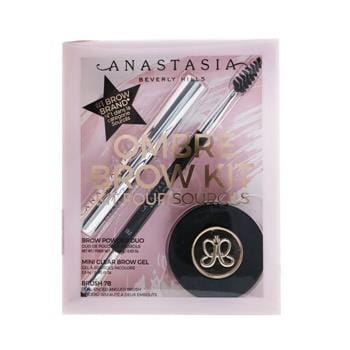 OJAM Online Shopping - Anastasia Beverly Hills Ombre Brow Kit (Brow Powder Duo + Mini Clear Brow Gel + Brush 7B) - # Taupe 3pcs Make Up