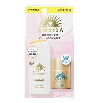 OJAM Online Shopping - Anessa ANESSA Set Daily sunscreen milk 30ml & Perfect UV Sunscreen Skincare Milk SPF50+ 12ml 30ml+12ml Health