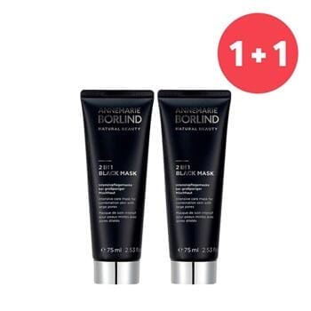 OJAM Online Shopping - Annemarie Borlind 【1+1 Set】2 In 1 Black Mask - Intensive Care Mask For Combination Skin with Large Pores 75ml/2.53oz Skincare