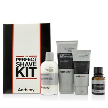 OJAM Online Shopping - Anthony Logistics For Men The Perfect Shave Kit: Cleanser + Pre-Shave Oil + Shave Cream + After Shave Cream 4pcs Men's Skincare