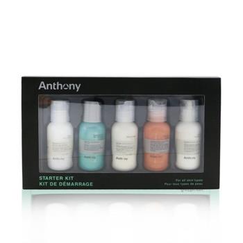 OJAM Online Shopping - Anthony Starter Kit 5-Pieces Kit (For All Skin Types): Cleanser 30ml + Scrub 30ml + Moisturizer 30ml + Hair & Body Wash 30ml +  Shave Cream 30ml 5x30ml/1oz Men's Skincare