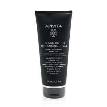 OJAM Online Shopping - Apivita Black Detox Cleansing Jelly For Face & Eyes 150ml/5.07oz Skincare