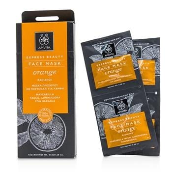 OJAM Online Shopping - Apivita Express Beauty Face Mask with Orange (Radiance) 6x(2x8ml) Skincare