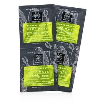 OJAM Online Shopping - Apivita Express Beauty Face Mask with Prickly Pear (Moisturizing & Soothing) - Unboxed 6x(2x8ml) Skincare