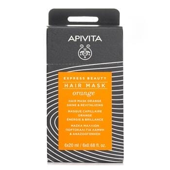 OJAM Online Shopping - Apivita Express Beauty Hair Mask Orange Shine & Revitalizing 6x20ml Hair Care