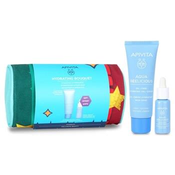 OJAM Online Shopping - Apivita Hydrating Bouquet (Aqua Beelicious- Light Texture) Gift Set: Hydrating Gel-Cream 40ml+ Hydrating Booster 10ml+ Pouch (Exp. Date: 05/2024) 2pcs+1pouch Skincare