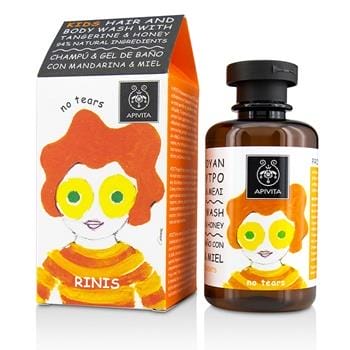 OJAM Online Shopping - Apivita Kids Hair & Body Wash With Tangerine & Honey 250ml/8.5oz Skincare