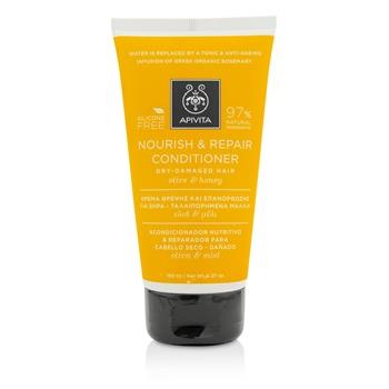 OJAM Online Shopping - Apivita Nourish & Repair Conditioner with Olive & Honey (For Dry-Damaged Hair) 150ml/5.07oz Hair Care