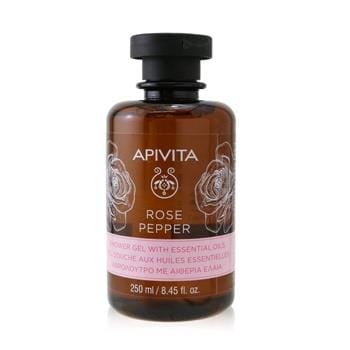 OJAM Online Shopping - Apivita Rose Pepper Shower Gel with Essential Oils 250ml/8.45oz Skincare