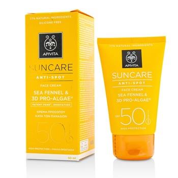 OJAM Online Shopping - Apivita Suncare Anti-Spot Face Cream Sea Fennel & 3D Pro-Alage SPF 50 50ml/1.7oz Skincare