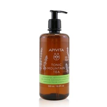 OJAM Online Shopping - Apivita Tonic Mountain Tea Shower Gel With Essential Oils - Ecopack 500ml/16.9oz Skincare