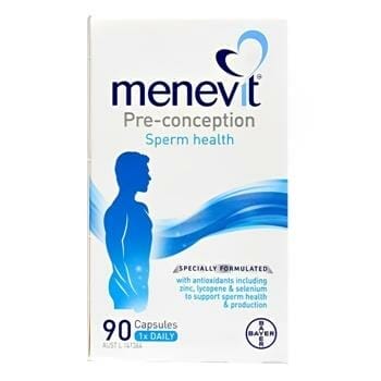 OJAM Online Shopping - Australia MENEVIT Philharmonic Menevit Men's Nutrient Improves Sperm - 90 Capsules 90pcs/bottle Supplements