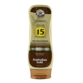 OJAM Online Shopping - Australian Gold Lotion Sunscreen SPF 15 with Instant Bronzer 237ml/8oz Skincare