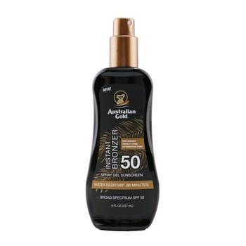 OJAM Online Shopping - Australian Gold Spray Gel Sunscreen SPF 50 with Instant Bronzer 237ml/8oz Skincare