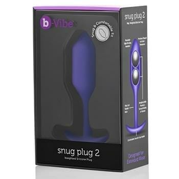 OJAM Online Shopping - B-vibe Snug Anal Plug 2 - # Purple 1 pc Sexual Wellness